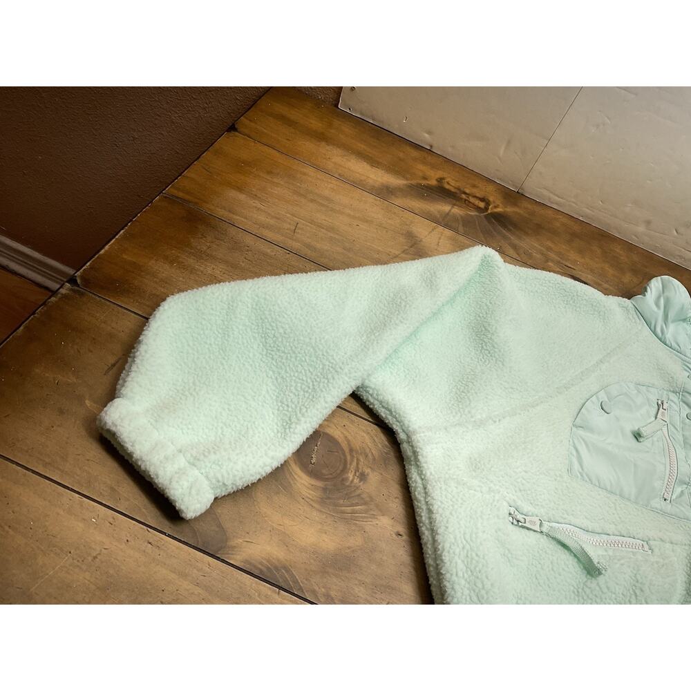 Free People FP Movement Hit The Slopes Fleece Jacket Mint Green Size XS - Picture 3 of 11